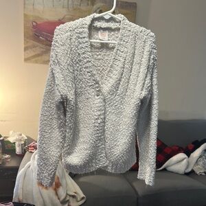 Wonder Nation Gray Cable Knit Cardigan Sweater